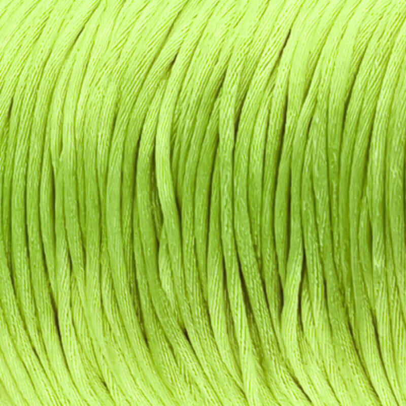 Satinschnur 2 mm grün Schnullerschnur Beißring Kinderwagen Spoiler