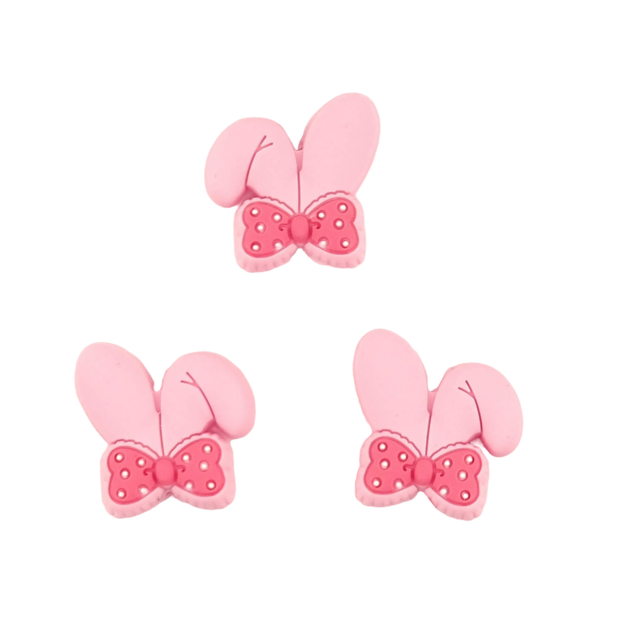 Siliconen kralen Paashaas oren perzik roze Siliconen kralen Paashaas oren perzik roze