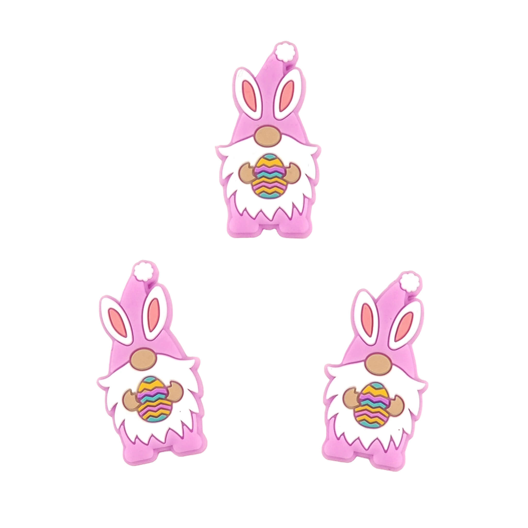 Siliconen kraal paasgnome Roze Siliconen kraal paasgnome Roze