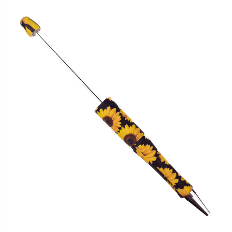 Stylo à billes - Cadeau de jeune fille - Tournesol - Par 3 pièces