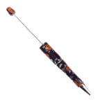 Kralenpen - Juffen Cadeau - Zwart Auburn Rose - Per 3 stuks