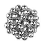 Acrylic beads Facetto - 16 mm - Silver - Image 2