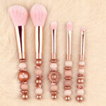 DIY Siliconen Kralen Pakket - Make Up Borstel Set - Koper / Auburn Roses