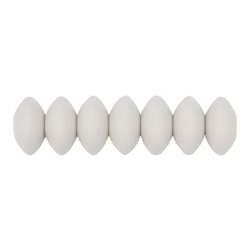 Siliconen kralen - 12 mm - Ovaal - Sea Shell
