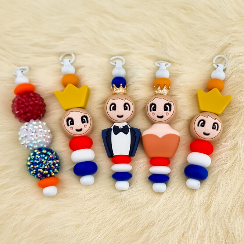 DIY Siliconen Kralen Pakket - Setje Koningsdag Compleet - Met Hangers