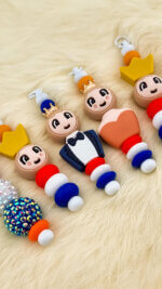 DIY Siliconen Kralen Pakket - Setje Koningsdag Compleet - Met Hangers - Afbeelding 2