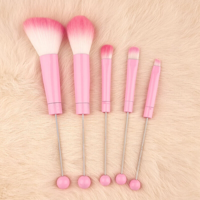 Maquillage Maquillage Rose Pinceau Rowable Silicone Perles Personnalisé Cadeau Maman Fille Vacances Mariage