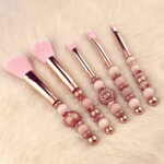 DIY Siliconen Kralen Pakket - Make Up Borstel Set - Koper / Auburn Roses - Afbeelding 2