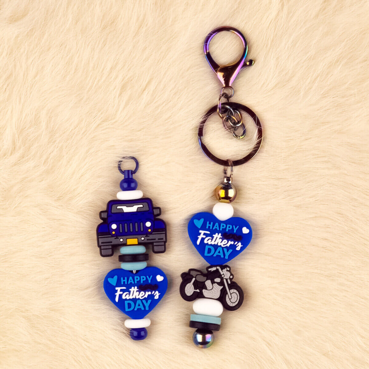 DIY Siliconen Kralen Pakket - Set Vaderdag - Hummer en Motor – Bild 2