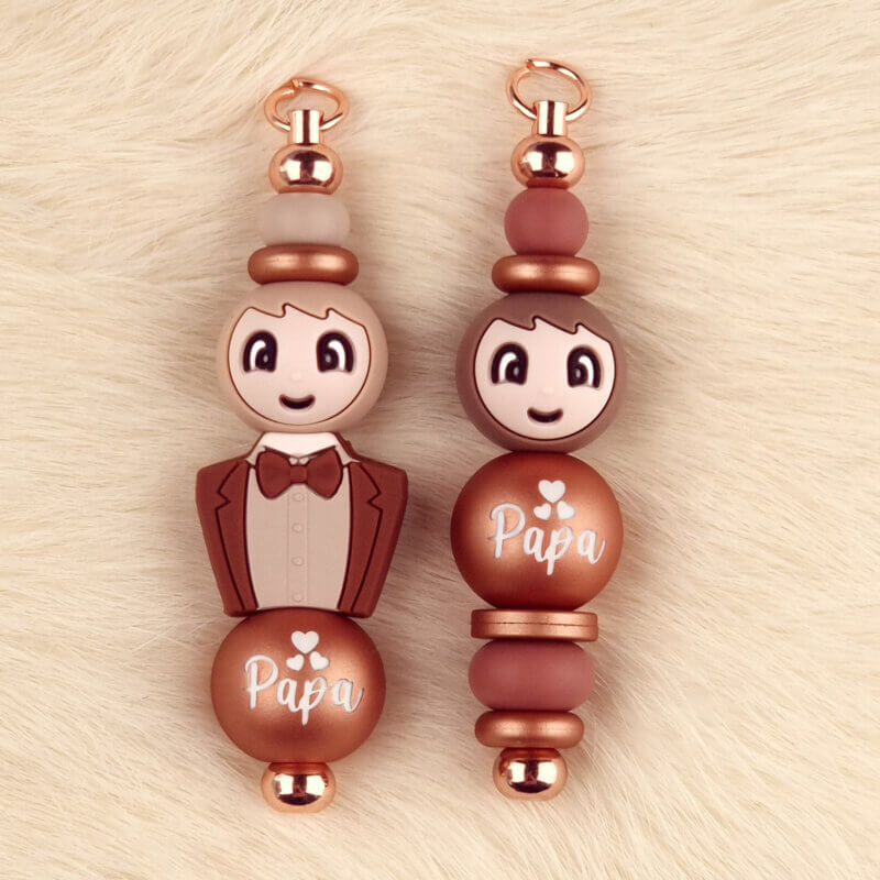 DIY Siliconen Kralen Pakket - Set Papa - Copper Nugget