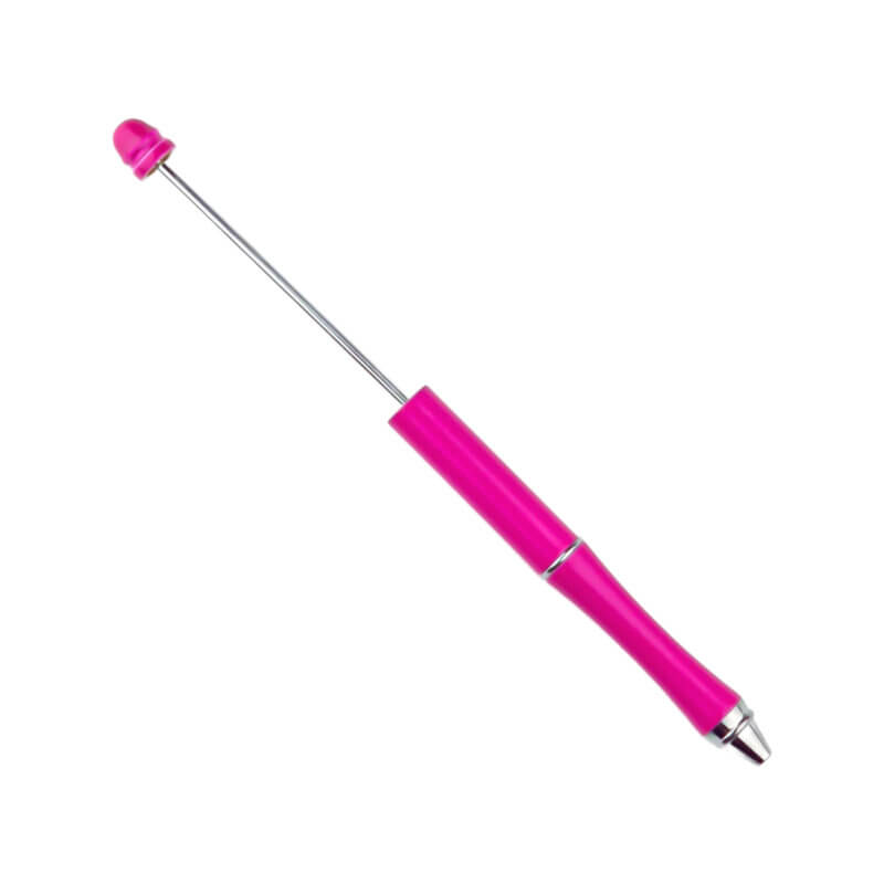 Metalen Kralenpen - Juffen Cadeau - Roze - Per 3 stuks