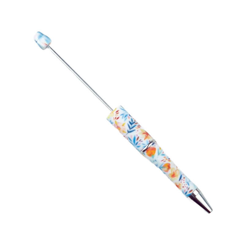 Stylo perlé - Cadeau pour femme - Fleur de paradis - Par 3 pièces