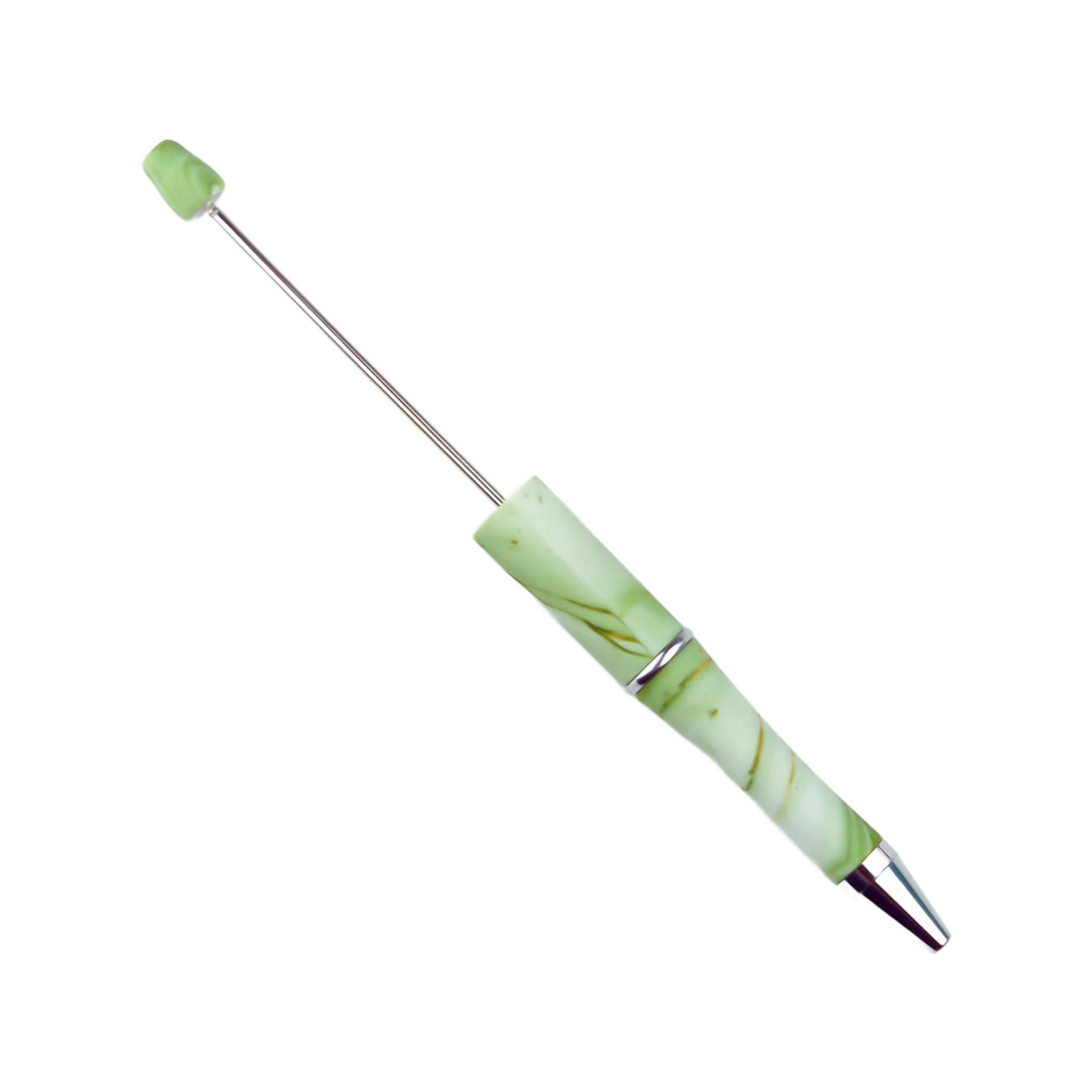 20240519_183648 Kralenpen - Juffen Cadeau - Marmer Pistache - Per 3 stuks - Afbeelding 1