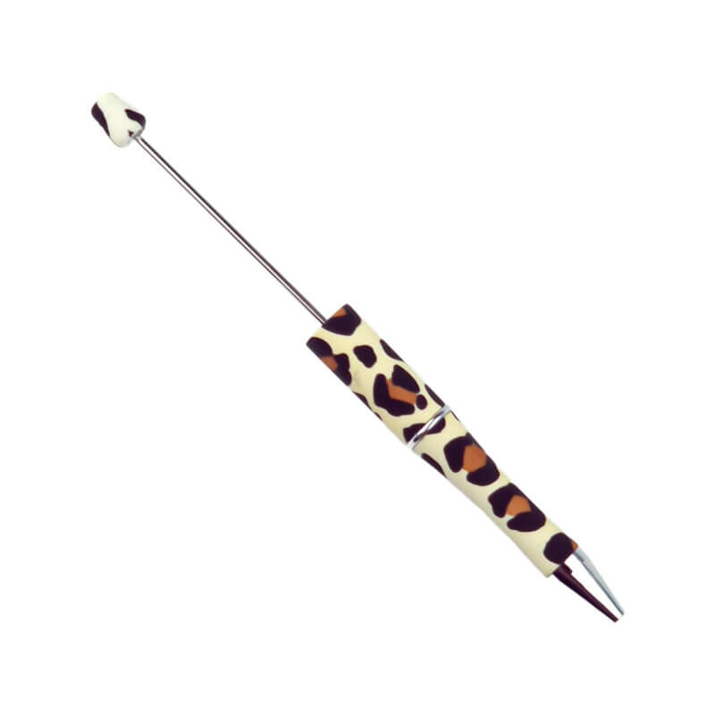 Stylo perlé - Cadeau pour femme - Panthère Old Lace - Par 3 pièces