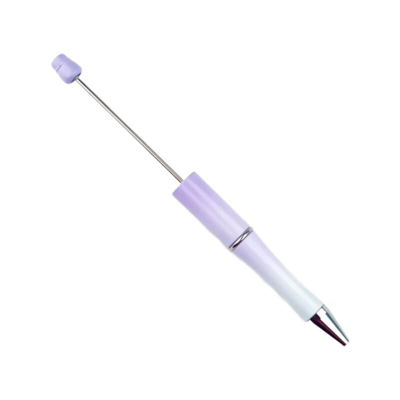 Stylo à billes - Cadeau pour femmes - Blanc doux dégradé de lilas - Par 3 pièces