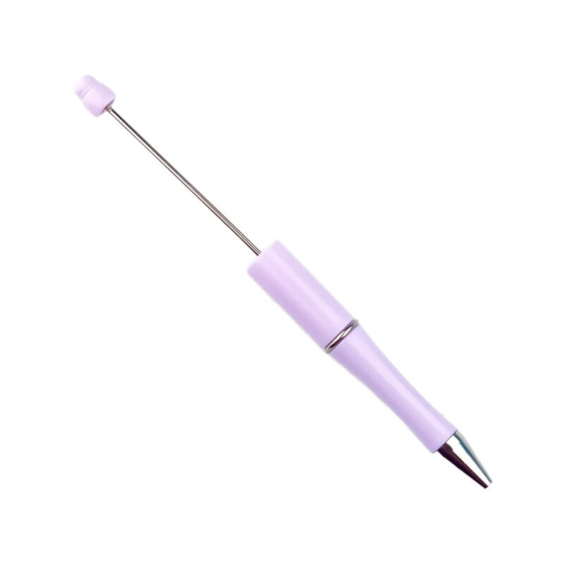Stylo à perles - Cadeau pour femme - Lilas doux - Par 3 pièces