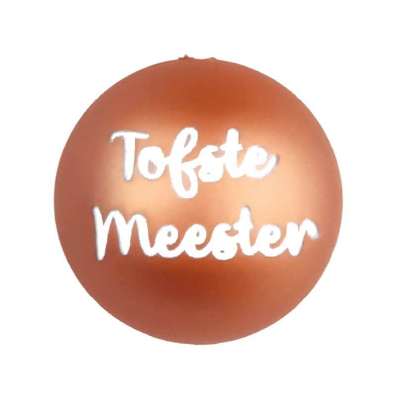 Silikonperle - Graviert - Kupfernugget - Coolest Master - 20 mm