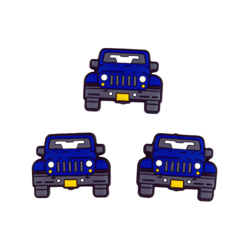 Perles en silicone - Hummer - Bleu marine