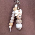 DIY Siliconen Kralen Pakket - Clip-on Tassenhanger - Mama + Meisje - Wood – Bild 4