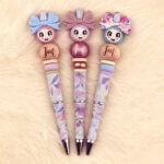 DIY Siliconen Kralen Pakket - Pennenset Juf - Purple Violet