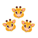 Silikonperlen - Giraffe - Knallgelb