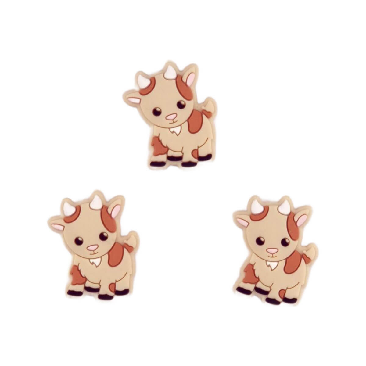 Siliconen  Kraal - Geitje - Grijs - Afbeelding 2