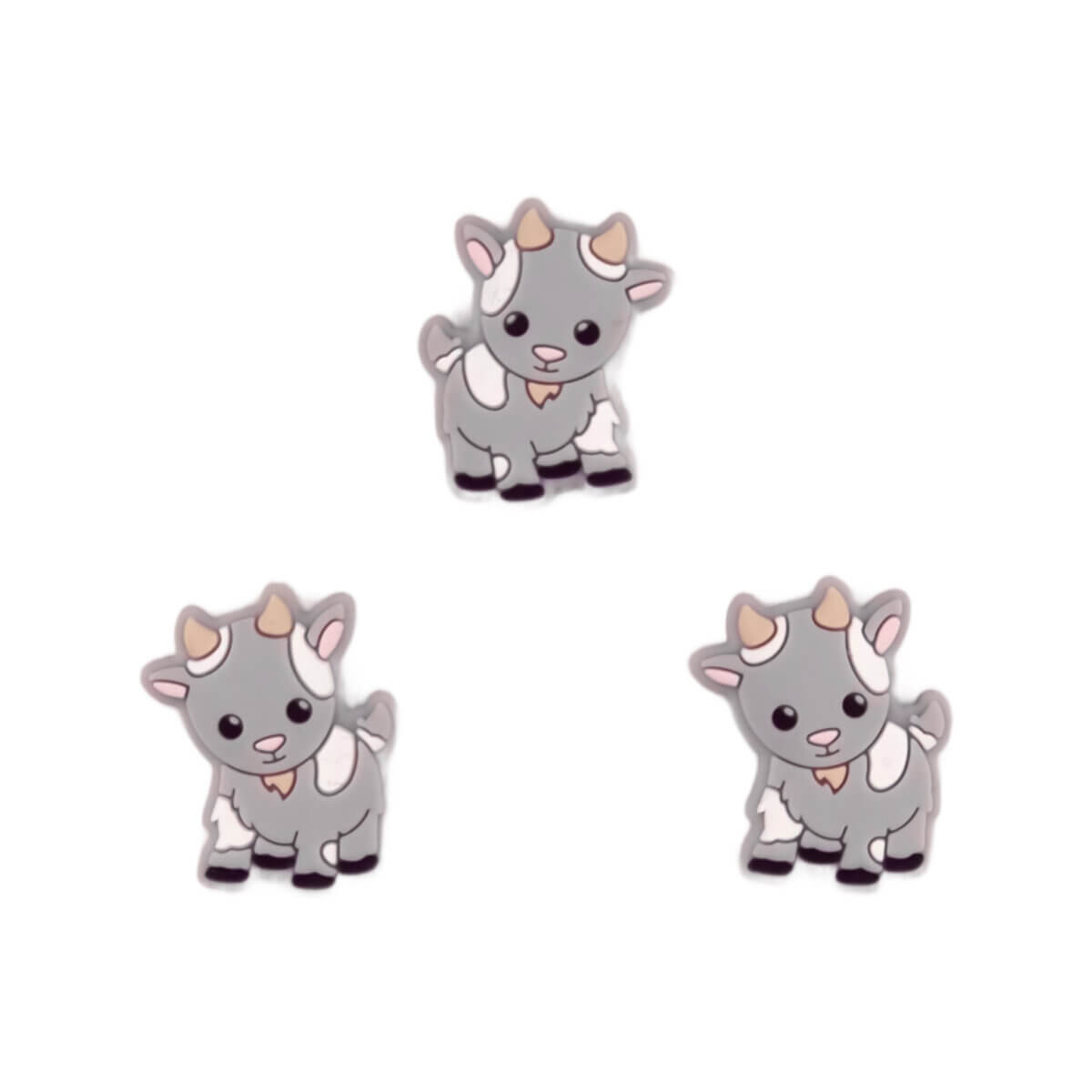 Siliconen  Kraal - Geitje - Old lace - Afbeelding 3