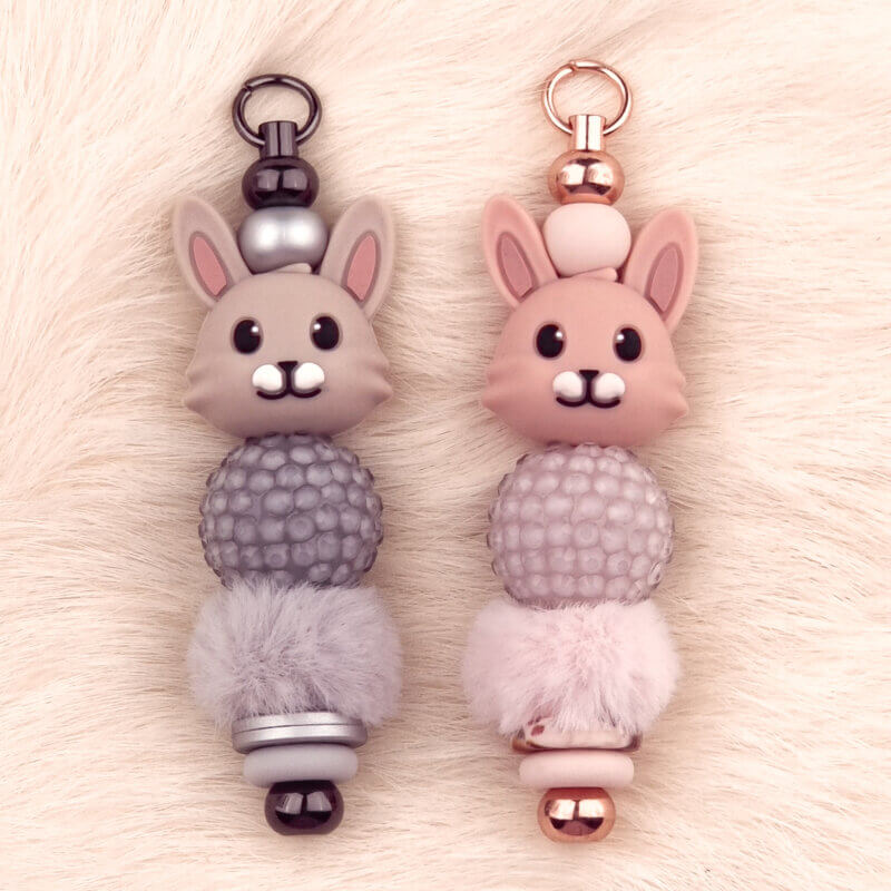 Konijnen hanger - Taupe Nude