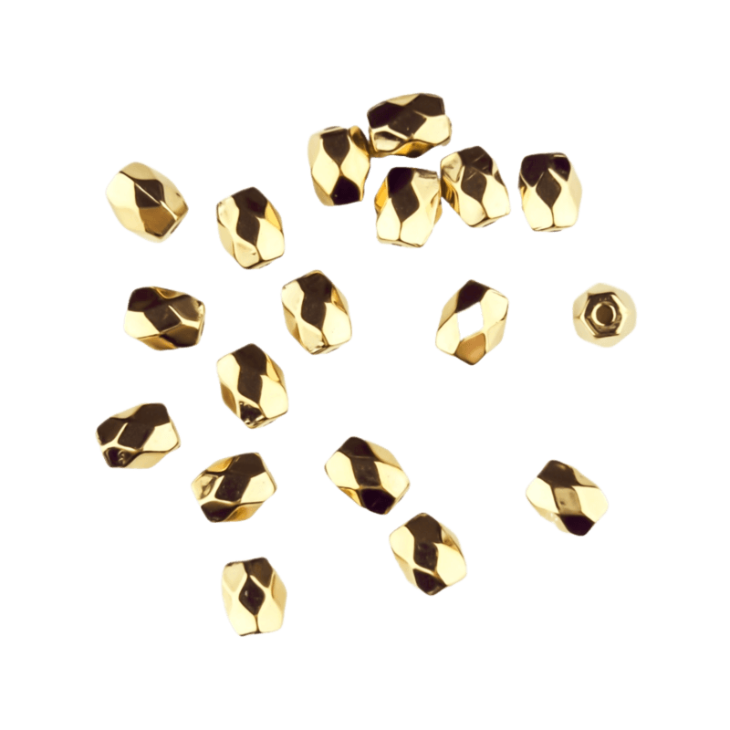 Acryl kralen - Rubicon - 6 mm - Wit Goud