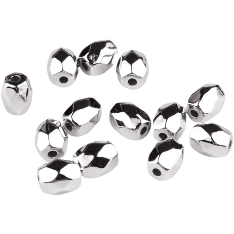 Acryl kralen - Rubicon - 6 mm - Zilver