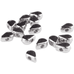 Acrylperlen - Tropfen - 6 mm - Silber – Bild 2