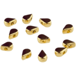 Perles acryliques - goutte - 6 mm - or blanc – Image 2