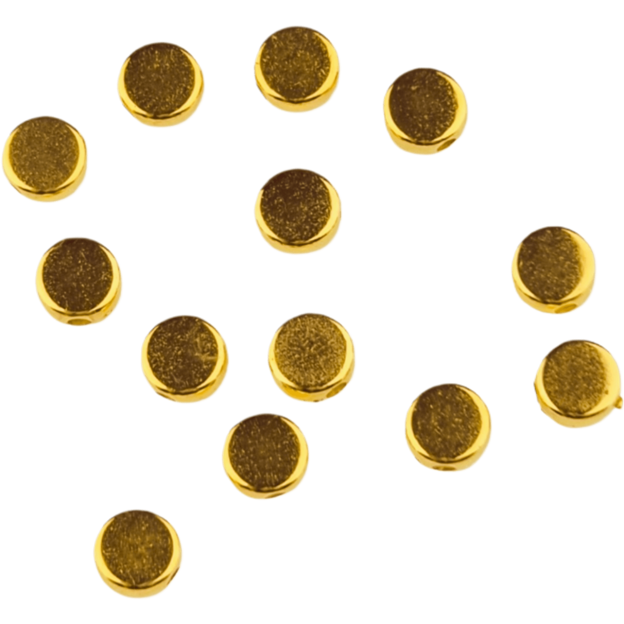 20240704_154350 Acryl kralen - Schijfjes plat - 6 mm - Goud - Afbeelding 1