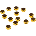 Acryl kralen - Schijfjes plat - 6 mm - Goud - Afbeelding 3