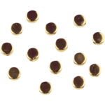 Acryl kralen - Schijfjes plat - 6 mm - Wit Goud - Afbeelding 2