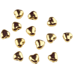 Acryl kralen - Hartje - 6 mm - Wit Goud - Afbeelding 2