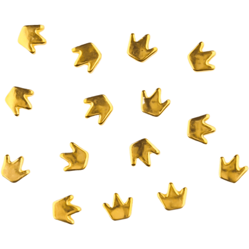 Acryl kralen - Kroon - 6 mm - Goud