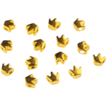 Acryl kralen - Kroon - 6 mm - Goud - Afbeelding 2