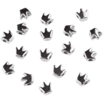 Acryl kralen - Kroon - 6 mm - Zilver - Afbeelding 2