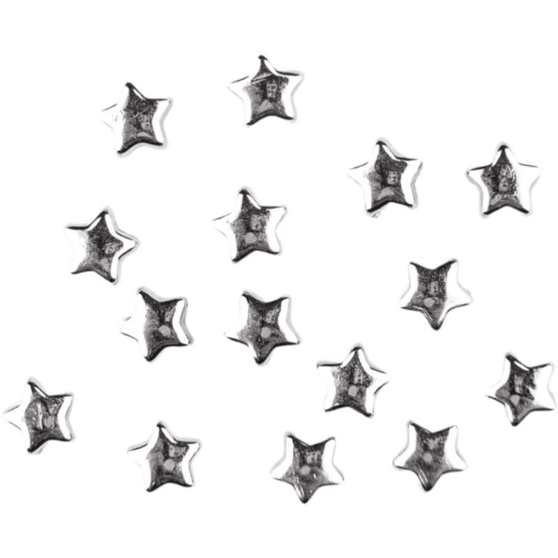 Acryl kralen - Ster - 6 mm - Zilver