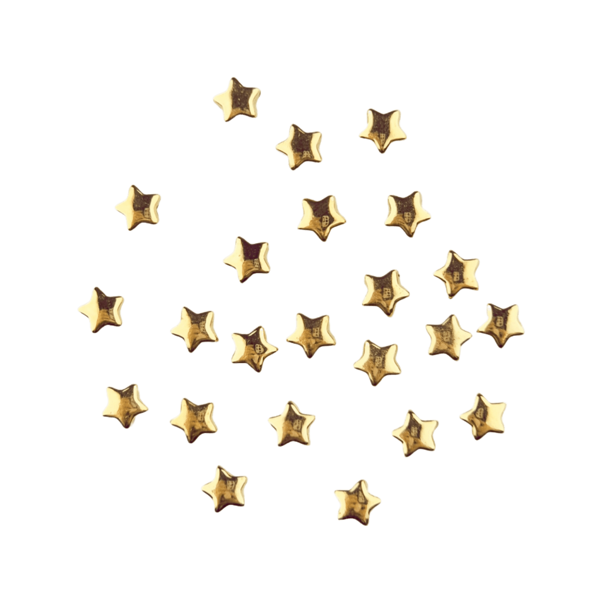 Acrylic beads - Star - 6 mm - White Gold - Image 3