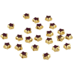 Acrylic beads - Star - 6 mm - White Gold - Image 2