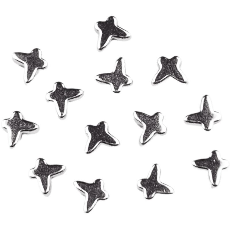 Acryl kralen - Vlinder - 6 mm - Zilver