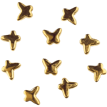 Acryl kralen - Vlinder - 6 mm - Wit Goud