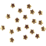 Acrylic beads - Flower - 6 mm - White Gold