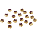 Acrylic beads - Flower - 6 mm - White Gold - Image 2