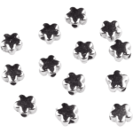 Acryl kralen - Bloem - 6 mm - Zilver - Afbeelding 2