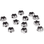 Acryl kralen - Bloem - 6 mm - Zilver - Afbeelding 3