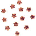 Acrylperlen - Blume - 6 mm - Kupfer – Bild 3