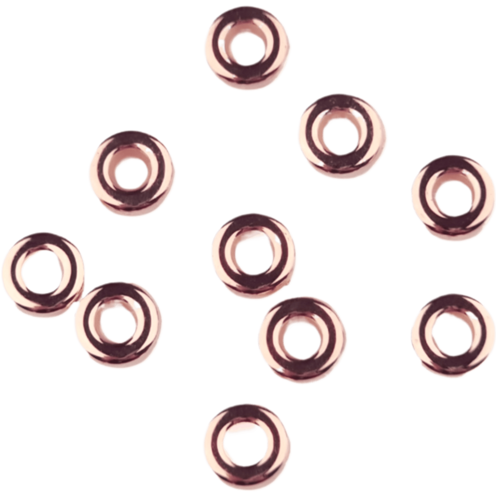 20240704_160358 Acryl kralen - Circlet - 6 mm - Rose Goud - Afbeelding 1